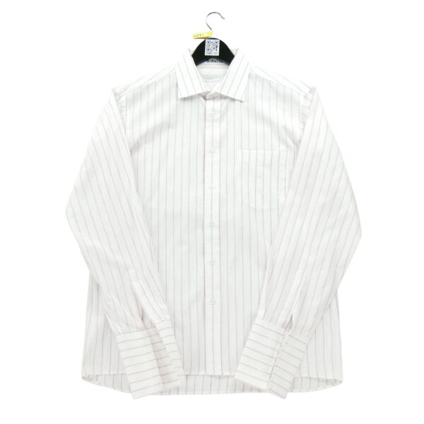Chemise classiques homme manches longues blanc Dior Motif a rayures