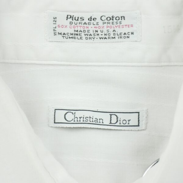 Chemise classiques homme manches longues blanc Dior Motif a rayures
