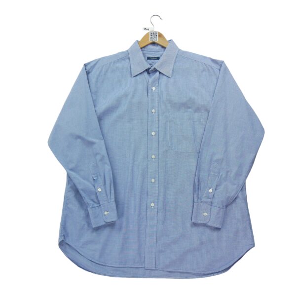 Chemise classiques homme manches longues bleu clair Burberry Motif a carreaux