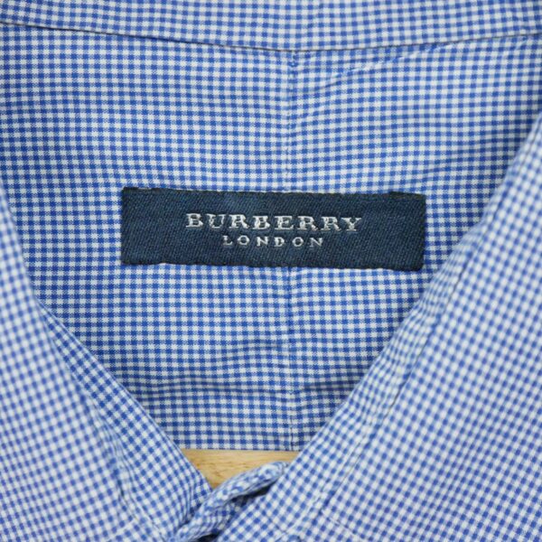 Chemise classiques homme manches longues bleu clair Burberry Motif a carreaux
