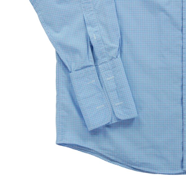 Chemise classiques homme manches longues bleu clair Burberry Motif a carreaux