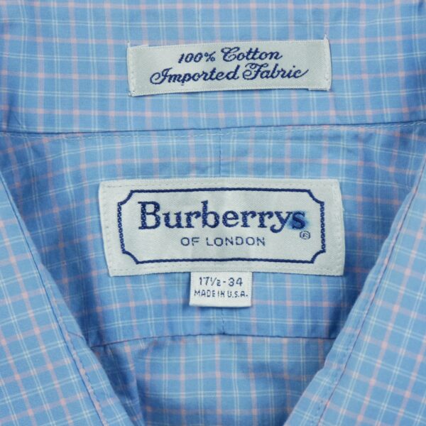 Chemise classiques homme manches longues bleu clair Burberry Motif a carreaux
