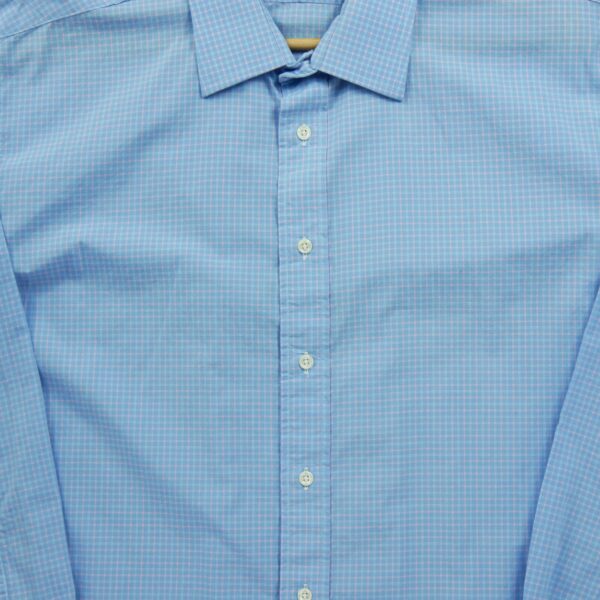 Chemise classiques homme manches longues bleu clair Burberry Motif a carreaux