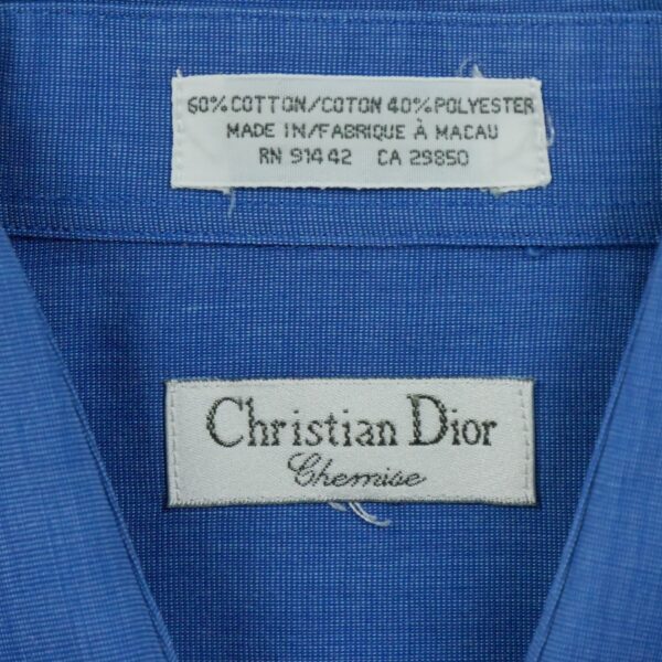 Chemise classiques homme manches longues bleu Dior