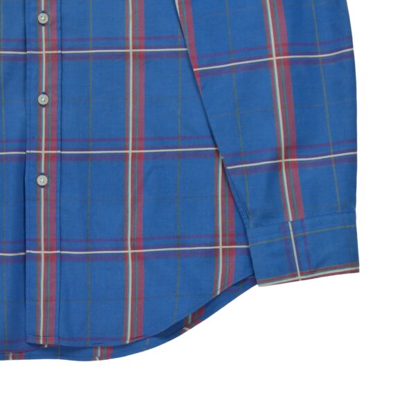 Chemise classiques homme manches longues bleu Dior Motif a carreaux
