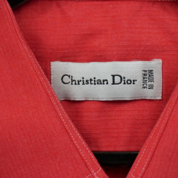 Chemise classiques homme manches longues corail Dior