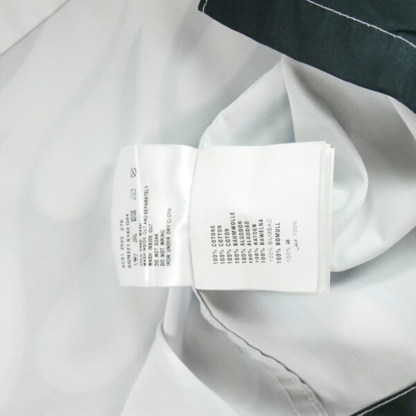Chemise detente homme manches courtes blanc Prada Motif a motifs