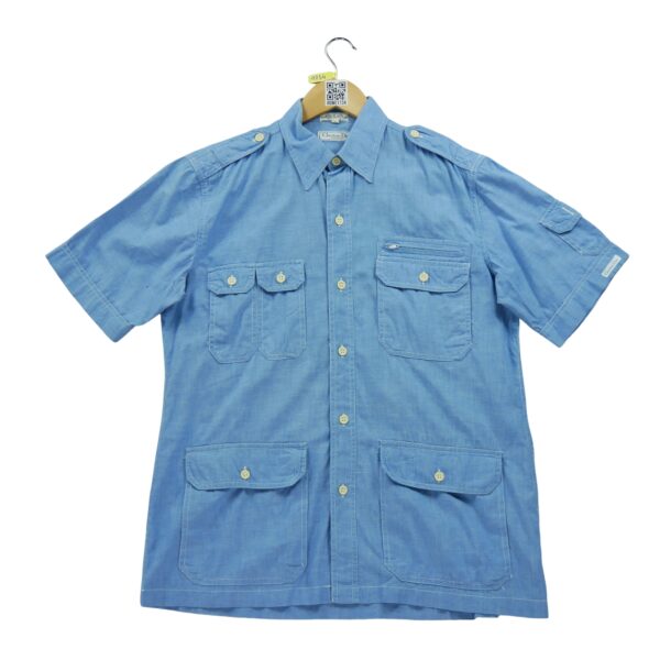 Chemise detente homme manches courtes bleu clair Dior