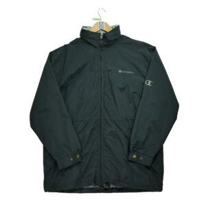 Parka homme manches longues noir Champion Col Montant