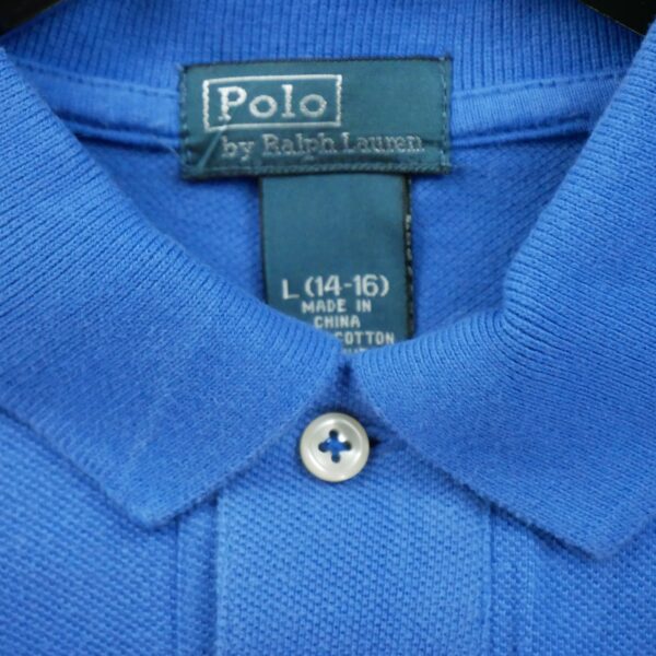 Polo manches courtes enfant bleu clair Polo Ralph Lauren Col Polo