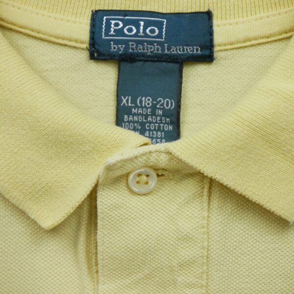 Polo manches courtes enfant jaune Polo Ralph Lauren Col Polo