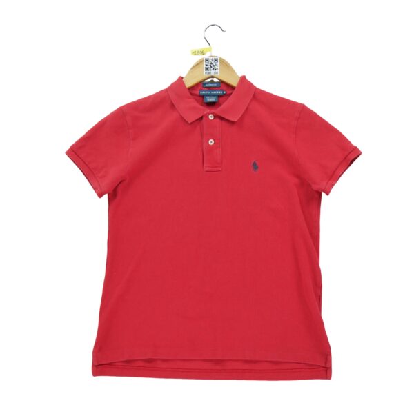 Polo manches courtes femme rouge Polo Ralph Lauren Col Polo