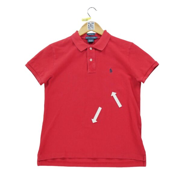 Polo manches courtes femme rouge Polo Ralph Lauren Col Polo