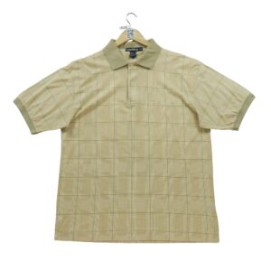 Polo manches courtes homme beige Nautica Motif a carreaux Col Polo