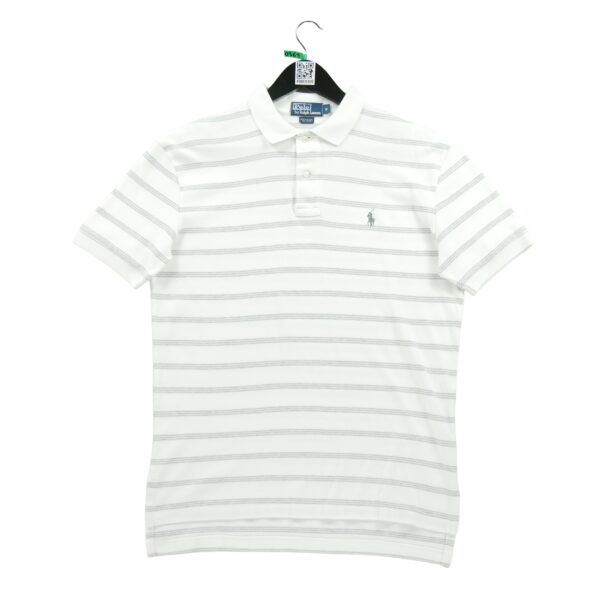 Polo manches courtes homme blanc Polo Ralph Lauren Motif a rayures Col Polo