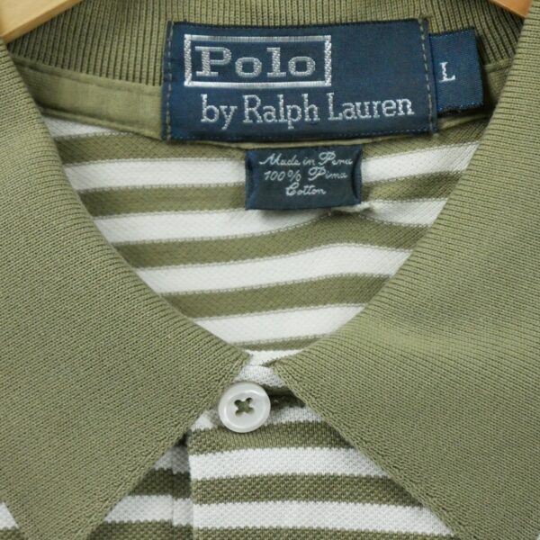 Polo manches courtes homme blanc Polo Ralph Lauren Motif a rayures Col Polo