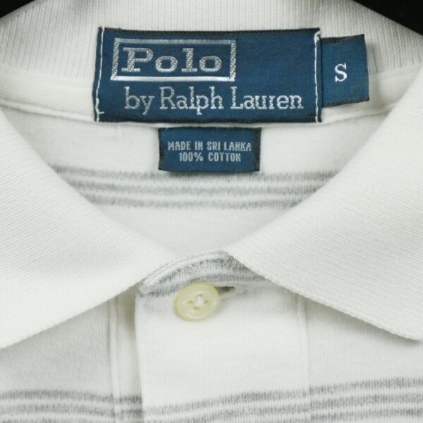 Polo manches courtes homme blanc Polo Ralph Lauren Motif a rayures Col Polo