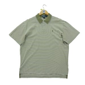 Polo manches courtes homme blanc Polo Ralph Lauren Motif a rayures Col Polo