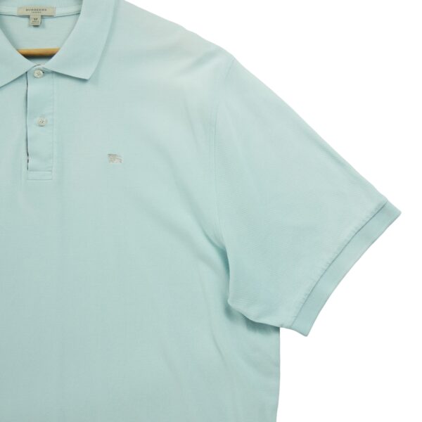 Polo manches courtes homme bleu clair Burberry Col Polo