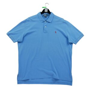 Polo manches courtes homme bleu clair Polo Ralph Lauren Col Polo