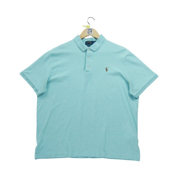 Polo manches courtes homme bleu clair Polo Ralph Lauren Col Polo