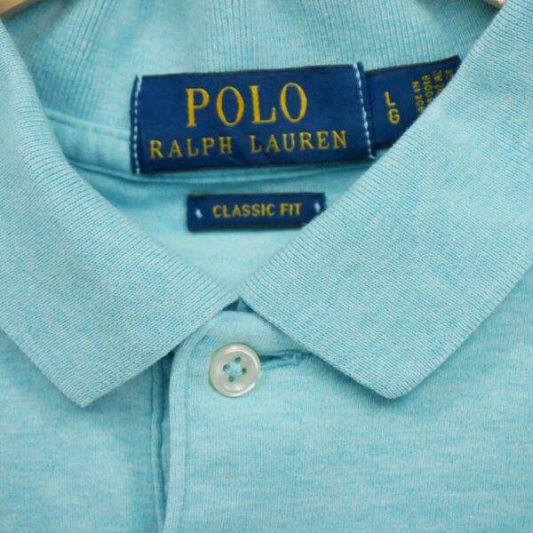 Polo manches courtes homme bleu clair Polo Ralph Lauren Col Polo