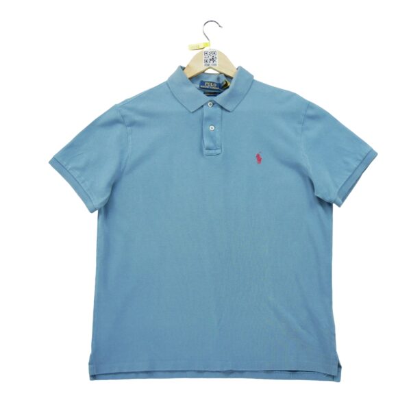 Polo manches courtes homme bleu clair Polo Ralph Lauren Col Polo
