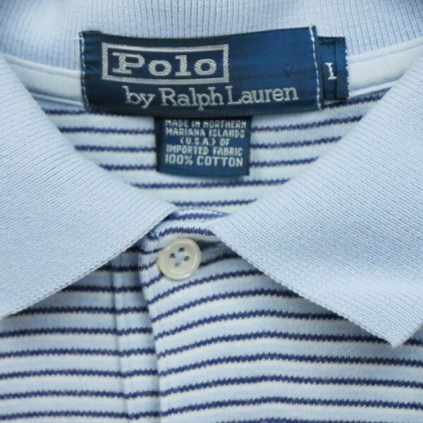 Polo manches courtes homme bleu clair Polo Ralph Lauren Motif a rayures Col Polo