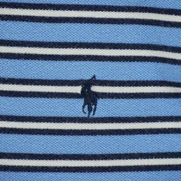 Polo manches courtes homme bleu clair Polo Ralph Lauren Motif a rayures Col Polo