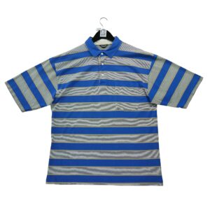 Polo manches courtes homme bleu Dior Motif a rayures Col Polo