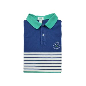 Polo manches courtes homme bleu Lacoste Motif a rayures Col Polo