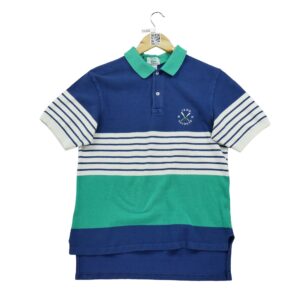 Polo manches courtes homme bleu Lacoste Motif a rayures Col Polo