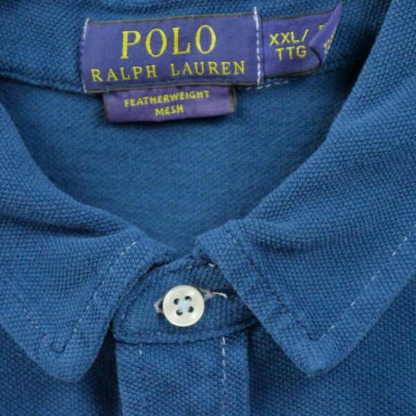 Polo manches courtes homme bleu Polo Ralph Lauren Col Polo