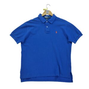 Polo manches courtes homme bleu Polo Ralph Lauren Col Polo
