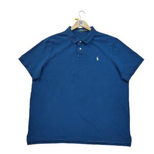 Polo manches courtes homme bleu Polo Ralph Lauren Col Polo
