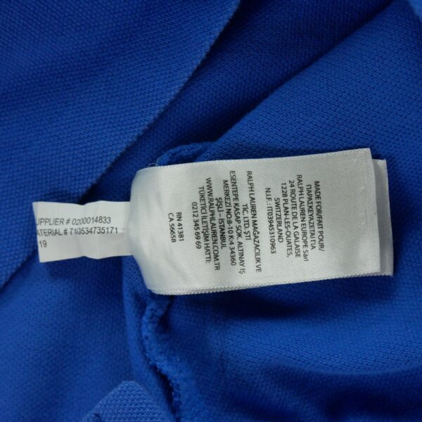 Polo manches courtes homme bleu Polo Ralph Lauren Col Polo