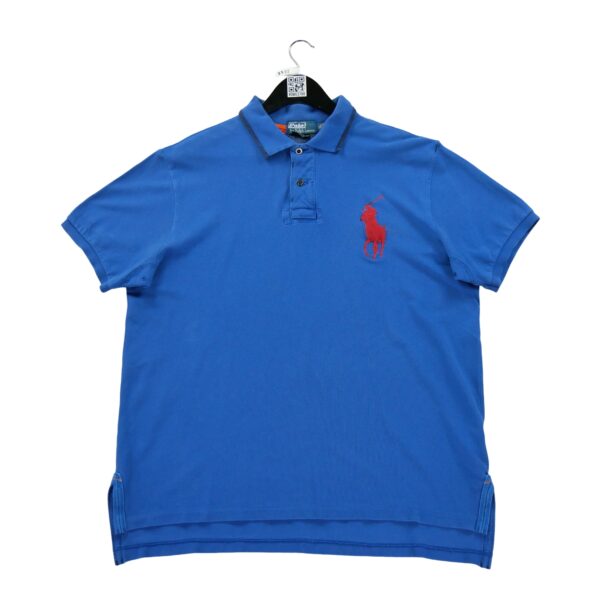Polo manches courtes homme bleu Polo Ralph Lauren Col Polo
