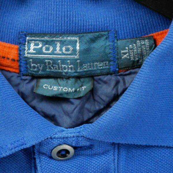 Polo manches courtes homme bleu Polo Ralph Lauren Col Polo