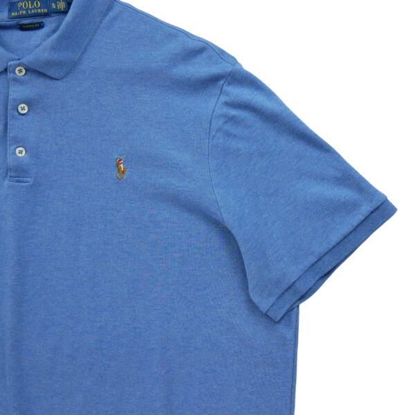 Polo manches courtes homme bleu Polo Ralph Lauren Col Polo