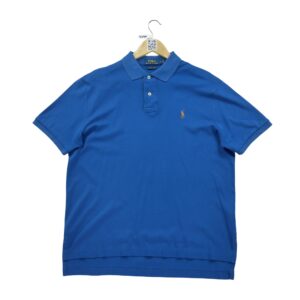 Polo manches courtes homme bleu Polo Ralph Lauren Col Polo