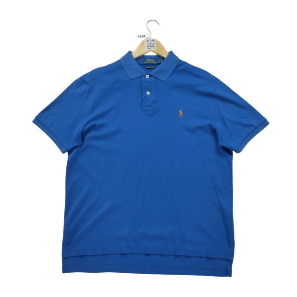 Polo manches courtes homme bleu Polo Ralph Lauren Col Polo