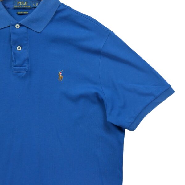 Polo manches courtes homme bleu Polo Ralph Lauren Col Polo