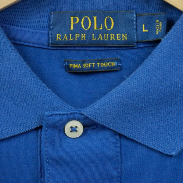 Polo manches courtes homme bleu Polo Ralph Lauren Col Polo
