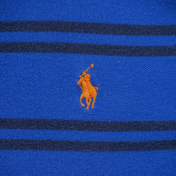 Polo manches courtes homme bleu Polo Ralph Lauren Motif a rayures Col Polo
