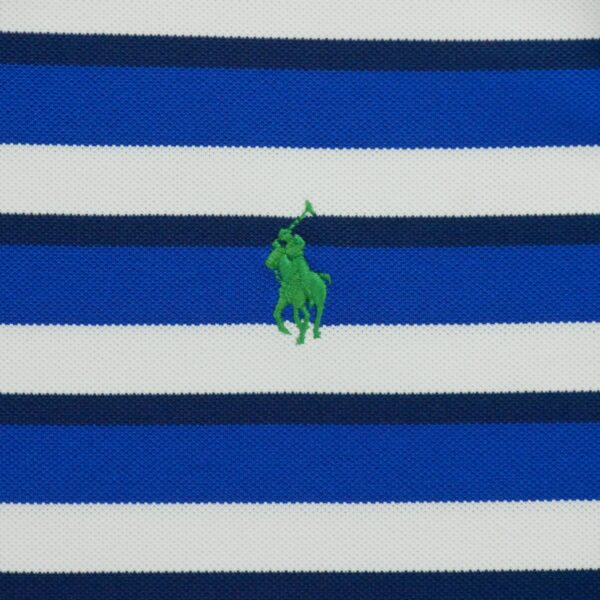Polo manches courtes homme bleu Polo Ralph Lauren Motif a rayures Col Polo