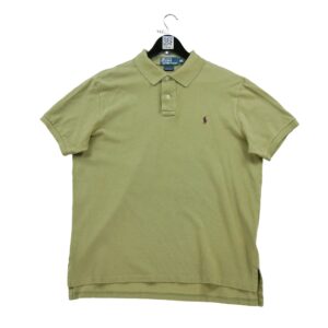 Polo manches courtes homme kaki Polo Ralph Lauren Col Polo