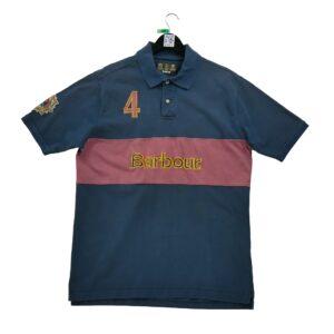 Polo manches courtes homme marine Barbour Col Polo