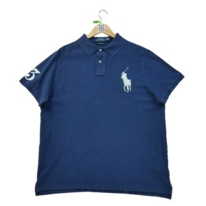 Polo manches courtes homme marine Polo Ralph Lauren Col Polo