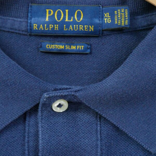Polo manches courtes homme marine Polo Ralph Lauren Col Polo