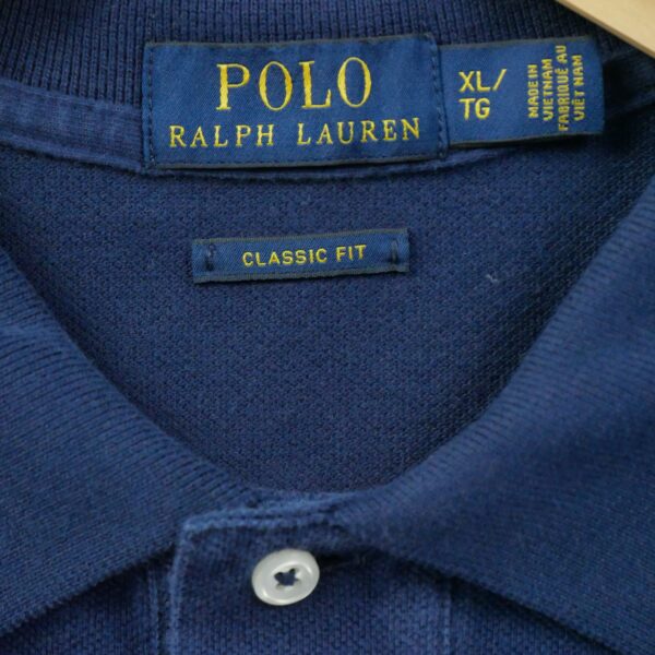 Polo manches courtes homme marine Polo Ralph Lauren Col Polo